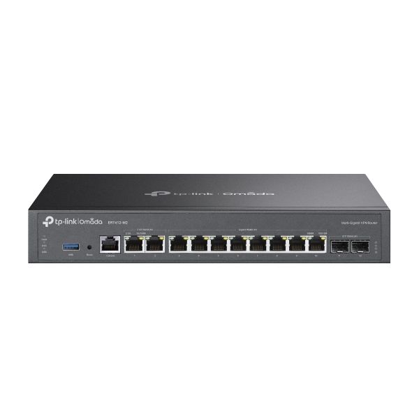 TP-Link Omada ER7412-M2 bedrade router 2.5 Gigabit Ethernet, Gigabit Ethernet Zwart (ER7412-M2(UN)) TP-Link Omada ER7412-M2 bedrade router 2.5 Gigabit Ethernet, Gigabit Ethernet Zwart (ER7412-M2(UN))