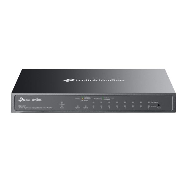 TP-Link Omada ES210GMP netwerk-switch Managed Gigabit Ethernet (10/100/1000) Power over Ethernet (PoE) Zwart (ES210GMP(UN)) TP-Link Omada ES210GMP netwerk-switch Managed Gigabit Ethernet (10/100/1000) Power over Ethernet (PoE) Zwart (ES210GMP(UN))