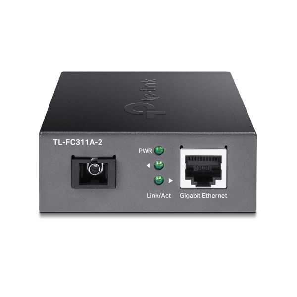 TP-Link TL-FC311A-2 netwerk media converter 1000 Mbit/s Single-mode Zwart (FC311A-2(UN))