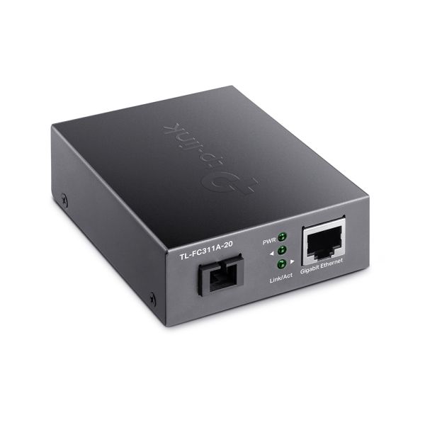 TP-Link TL-FC311A-20 netwerk media converter 1000 Mbit/s Single-mode Zwart (FC311A-20(UN))