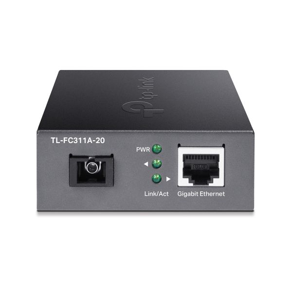 TP-Link TL-FC311A-20 netwerk media converter 1000 Mbit/s Single-mode Zwart (FC311A-20(UN))