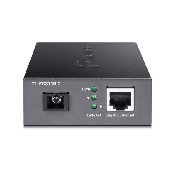 TP-Link TL-FC311B-2 netwerk media converter 1000 Mbit/s Single-mode Zwart (FC311B-2(UN))