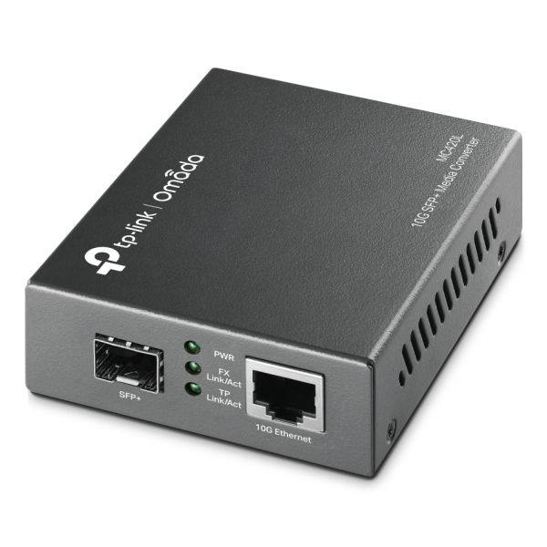 TP-Link MC420L netwerk media converter 10000 Mbit/s Multimode, Single-mode Zwart (MC420L(UN)) TP-Link MC420L netwerk media converter 10000 Mbit/s Multimode, Single-mode Zwart (MC420L(UN))