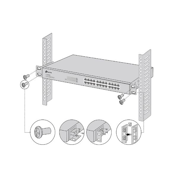 TP-Link Omada RackMount Kit-19 Montageset (RACKMOUNT KIT-19(UN))