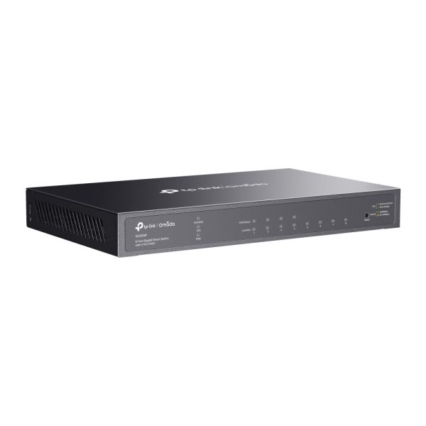 TP-Link Omada TL-SG2008P Managed L2/L2+ Gigabit Ethernet (10/100/1000) Power over Ethernet (PoE) Zwart (SG2008P(UN))