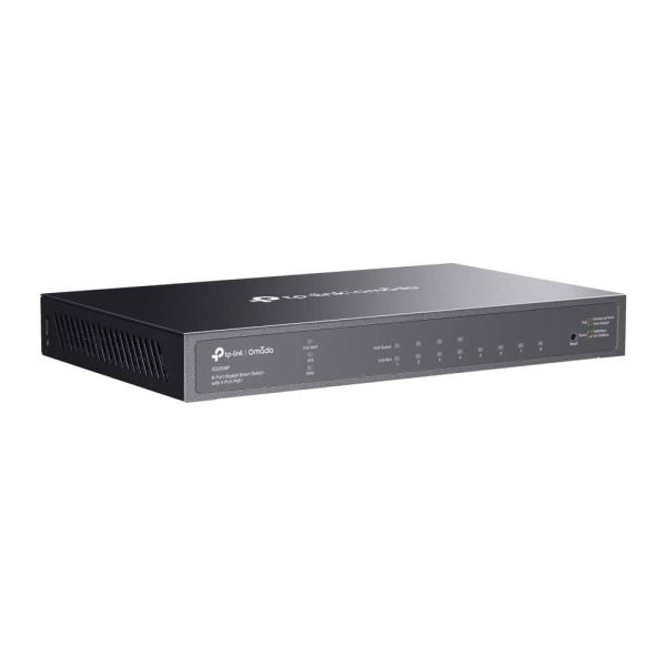 TP-Link Omada TL-SG2008P Managed L2/L2+ Gigabit Ethernet (10/100/1000) Power over Ethernet (PoE) Zwart (SG2008P(UN))