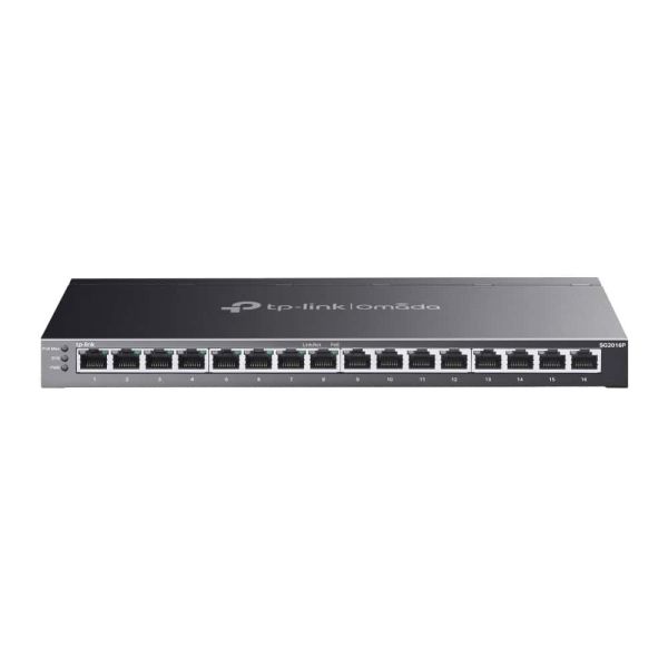 TP-Link Omada SG2016P netwerk-switch Managed L2/L2+ Gigabit Ethernet (10/100/1000) Power over Ethernet (PoE) Zwart (SG2016P(UN))