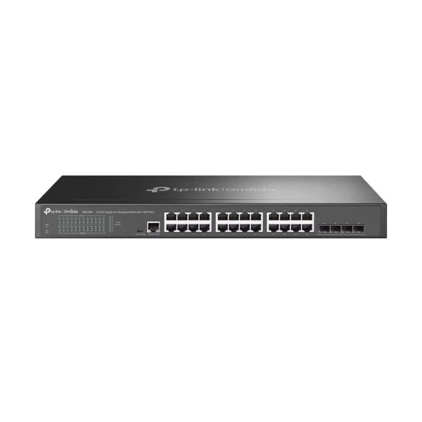 TP-Link Omada SG3428 netwerk-switch Managed L2/L3 Gigabit Ethernet (10/100/1000) 1U Zwart (SG3428(UN))