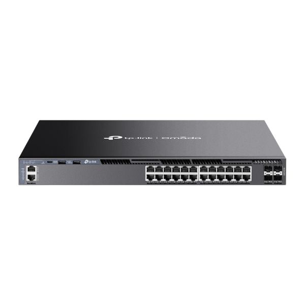 TP-Link Omada SG6428X netwerk-switch Managed L3 Gigabit Ethernet (10/100/1000) 1U Zwart (SG6428X(UN)) TP-Link Omada SG6428X netwerk-switch Managed L3 Gigabit Ethernet (10/100/1000) 1U Zwart (SG6428X(UN))