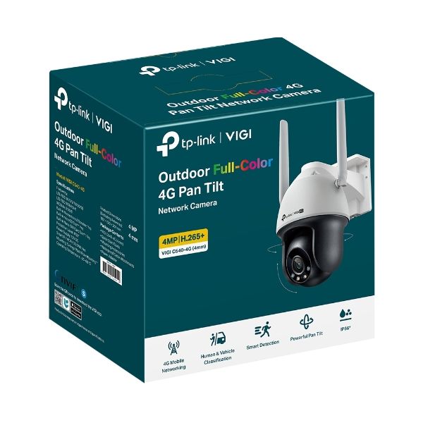 TP-Link VIGI C540-4G Torentje IP-beveiligingscamera Binnen & buiten 2560 x 1440 Pixels Plafond/muur (VIGI C540-4G(4MM)(EU))