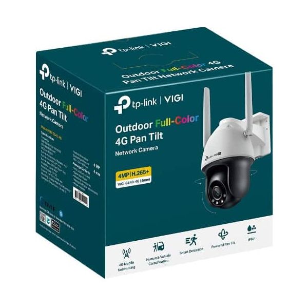 TP-Link VIGI C540-4G Turret IP-beveiligingscamera Binnen & buiten 2560 x 1440 Pixels Plafond/muur (VIGI C540-4G(4MM)(EU))
