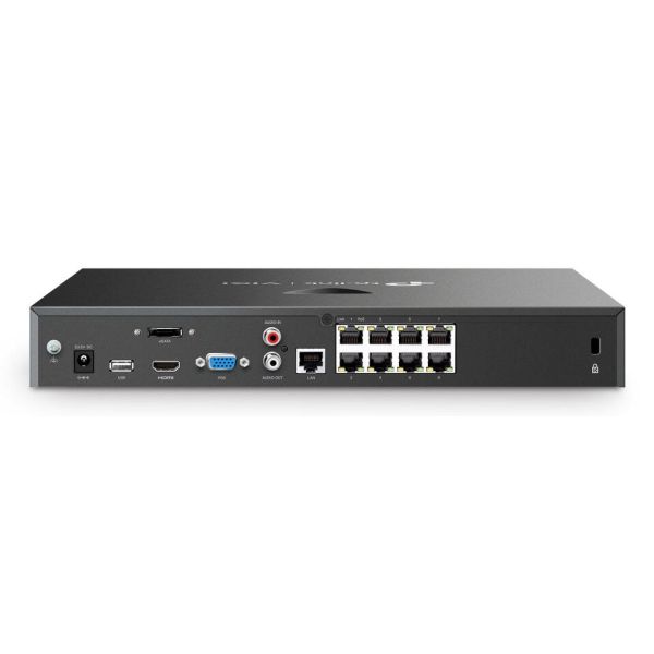 TP-Link VIGI NVR2008H-8MP-2TB Netwerk Video Recorder (NVR) Zwart (VIGI NVR2008H-8MP-2TB(UN))