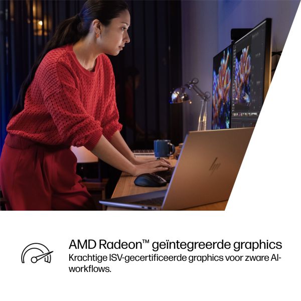 HP ZBook Ultra G1a Copilot+ PC AMD Ryzen AI Max+ PRO PRO 395 Mobiel werkstation 35,6 cm (14") Touchscreen 2.8K 128 GB LPDDR5x-SDRAM 4 TB SSD Wi-Fi 7 (802.11be) Windows 11 Pro AI Workstation, AI PC Zilver (A3ZJ2ET#ABH)