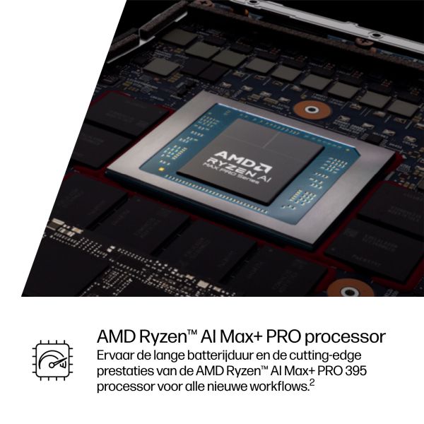 HP ZBook Ultra G1a Copilot+ PC AMD Ryzen AI Max+ PRO PRO 395 Mobiel werkstation 35,6 cm (14") Touchscreen 2.8K 128 GB LPDDR5x-SDRAM 4 TB SSD Wi-Fi 7 (802.11be) Windows 11 Pro AI Workstation, AI PC Zilver (A3ZJ2ET#ABH)