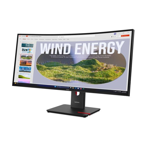 Lenovo ThinkVision T34WD-40 LED display 86,4 cm (34") 3440 x 1440 Pixels Wide Quad HD Zwart (64AEGAT1EU)