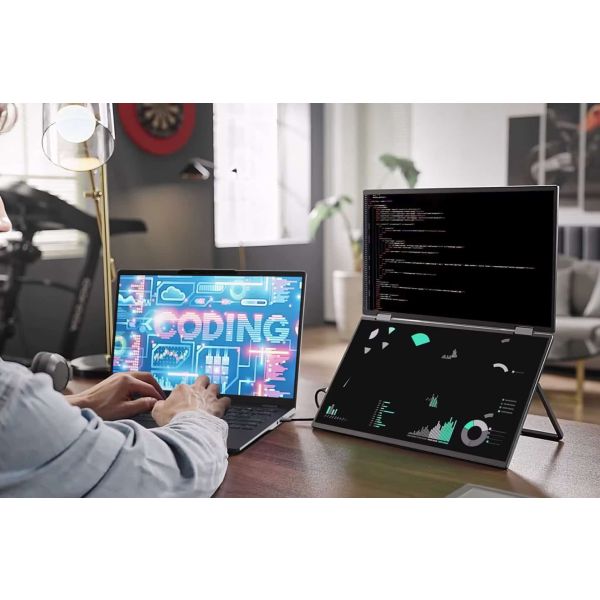 Acer PD163Qbmiuux computer monitor 39,6 cm (15.6") 1920 x 1080 Pixels Double Full HD LED Grijs (UM.ZP3EE.008)
