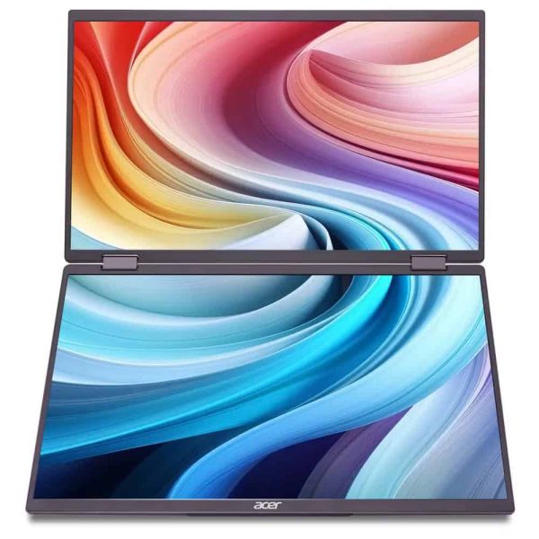 Acer PD163Qbmiuux computer monitor 39,6 cm (15.6") 1920 x 1080 Pixels Double Full HD LED Grijs (UM.ZP3EE.008)