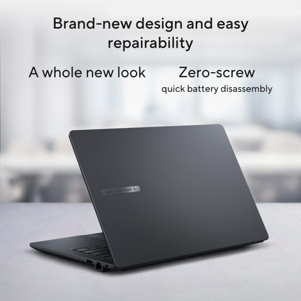 ASUS ExpertBook B1 B1403CVA-S63755X Intel® Core™ i7 i7-13620H Laptop 35,6 cm (14") Full HD 32 GB DDR5-SDRAM 1 TB SSD Wi-Fi 6E (802.11ax) Windows 11 Pro US International Zwart, Grijs (90NX0811-M04B90)