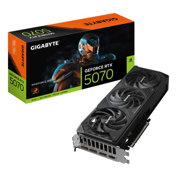 GIGABYTE GeForce RTX 5070 WINDFORCE SFF 12G NVIDIA 12 GB GDDR7 (GV-N5070WF3-12GD)