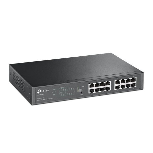 TP-Link TL-SG1016PE Managed L2 Gigabit Ethernet (10/100/1000) Power over Ethernet (PoE) 1U Zwart (SG1016PE)