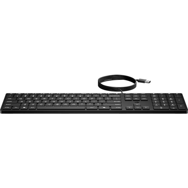 HP 320K G2 USB WD KBD Bulk 12 EMEA - INTL English Loc### Euro plug toetsenbord (9SR37A9#ABB)