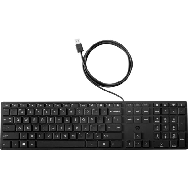 HP 320K G2 USB Wired Keyboard (Bulk Qty.12) (9SR37A9#ABB)
