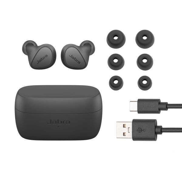Jabra Elite 4 Hoofdtelefoons Draadloos In-ear Gesprekken/Muziek/Sport/Elke dag Bluetooth Zwart (100-99183000-99)