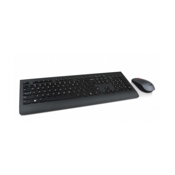 Lenovo 4X30H56825 toetsenbord Inclusief muis RF Draadloos Frans, Duits Zwart (4X30H56825)