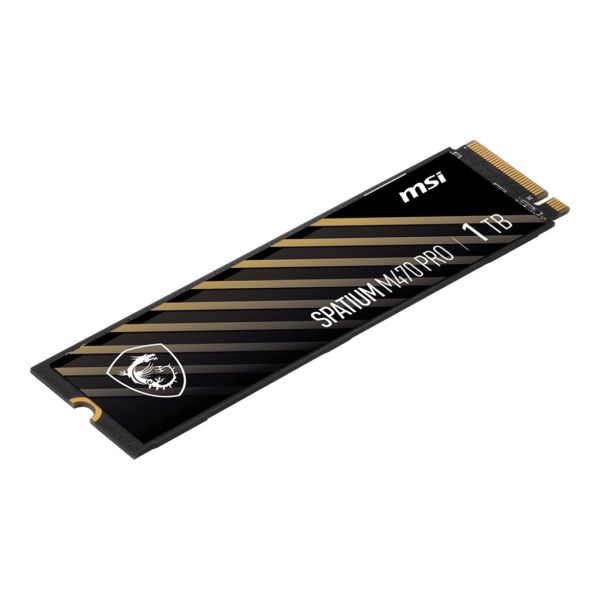 MSI SPATIUM M470 PRO PCIe 4.0 NVMe M.2 1TB internal solid state drive PCI Express 4.0 3D NAND (S78-440L0J0-P83)