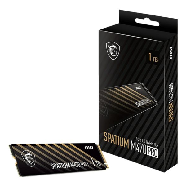 MSI Spatium M470 PRO PCIe 4.0 NVMe M.2 1TB PCI Express 4.0 3D NAND (S78-440L0J0-P83)