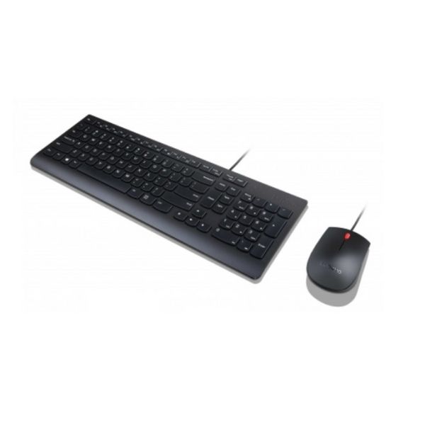 Lenovo Essential toetsenbord Inclusief muis USB Belgisch, Engels Zwart (4X30L79887)