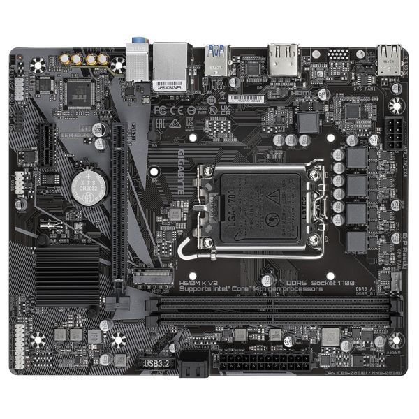 GIGABYTE H610M K V2 moederbord Intel H610 LGA 1700 micro ATX (H610M K V2)