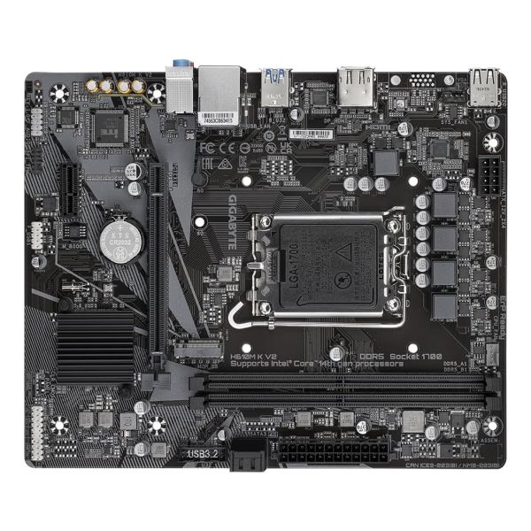 GIGABYTE H610M K V2 moederbord Intel H610 LGA 1700 micro ATX (H610M K V2)