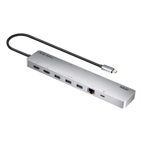 ATEN UH3240 interface hub USB Type-C Zilver (UH3240) ATEN UH3240 interface hub USB Type-C Zilver (UH3240)