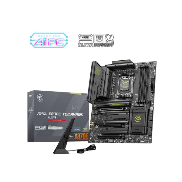 MSI MAG X870E TOMAHAWK WIFI moederbord AMD X870E Socket AM5 ATX (MAG X870E TOMAHAWK WIFI) MSI MAG X870E TOMAHAWK WIFI moederbord AMD X870E Socket AM5 ATX (MAG X870E TOMAHAWK WIFI)