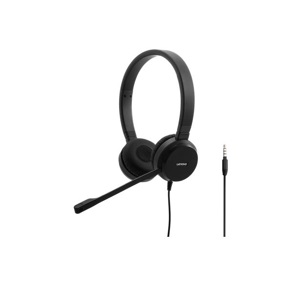 Lenovo Pro Wired Stereo VOIP Headset Bedraad Hoofdband Kantoor/callcenter Zwart (4XD0S92991)