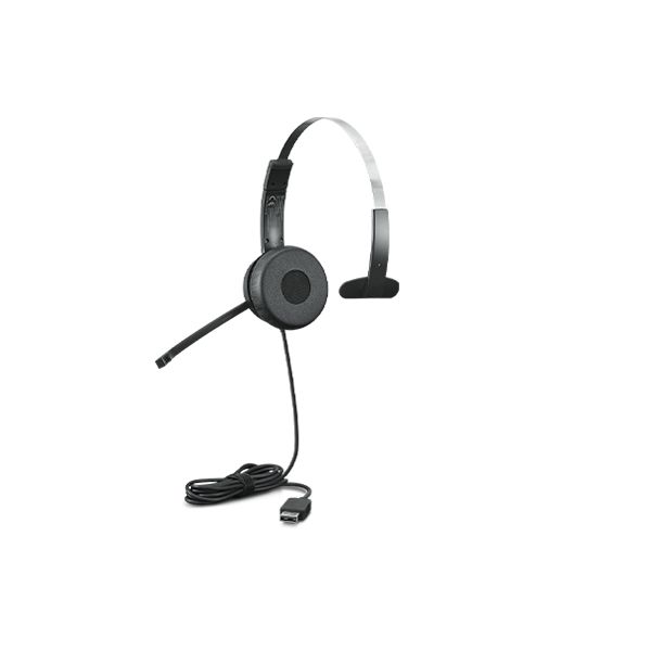 Lenovo 100 Mono Headset Bedraad Hoofdband Kantoor/callcenter USB Type-A Zwart (4XD1B61617)