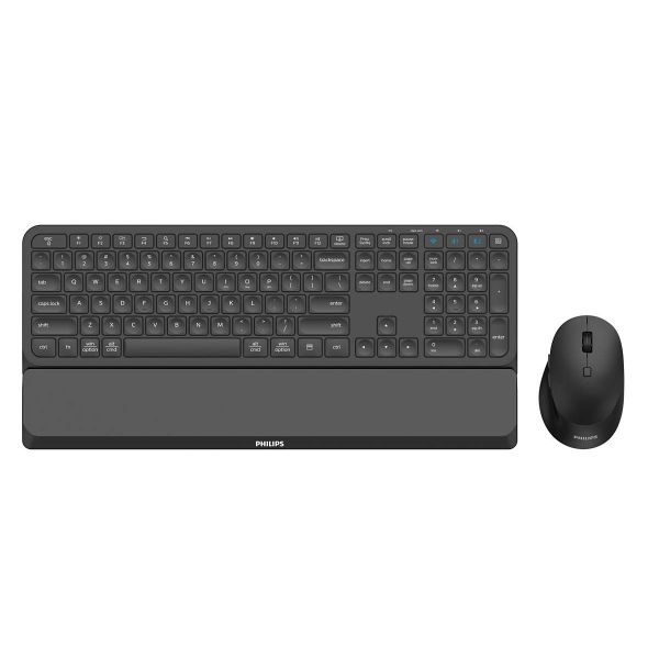 Philips 6000 series SPT6607B/21 toetsenbord Inclusief muis Universeel RF-draadloos + Bluetooth Zwart (SPT6607B/21) Philips 6000 series SPT6607B/21 toetsenbord Inclusief muis Universeel RF-draadloos + Bluetooth Zwart (SPT6607B/21)