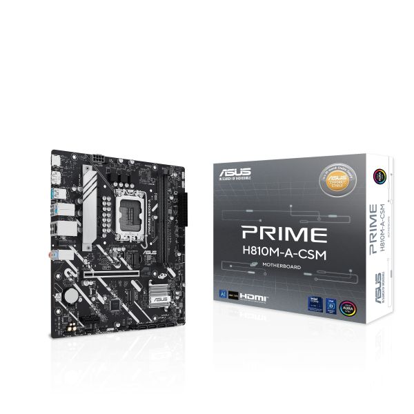 ASUS PRIME H810M-A-CSM Intel H810 LGA 1851 (Socket V1) micro ATX (PRIME H810M-A-CSM)