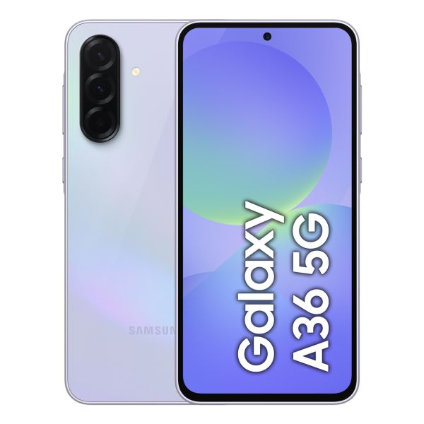Samsung Galaxy A36 5G 17 cm (6.7") Dual SIM Android 15 USB Type-C 6 GB 128 GB 5000 mAh Lavendel (SM-A366BLVBEUE)