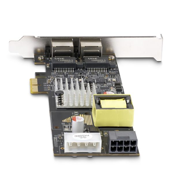 StarTech.com 2-Port 2.5Gbps NBASE-T PoE Netwerkkaart, Dual Intel I225-V, 802.3af/at PoE+ Multi-Gigabit NIC, PCI Express Server LAN Kaart, LP4/8-Pin PCIe-Powered (PR22GIP-NETWORK-CARD) StarTech.com 2-Port 2.5Gbps NBASE-T PoE Netwerkkaart, Dual Intel I225-V, 802.3af/at PoE+ Multi-Gigabit NIC, PCI Express Server LAN Kaart, LP4/8-Pin PCIe-Powered (PR22GIP-NETWORK-CARD)
