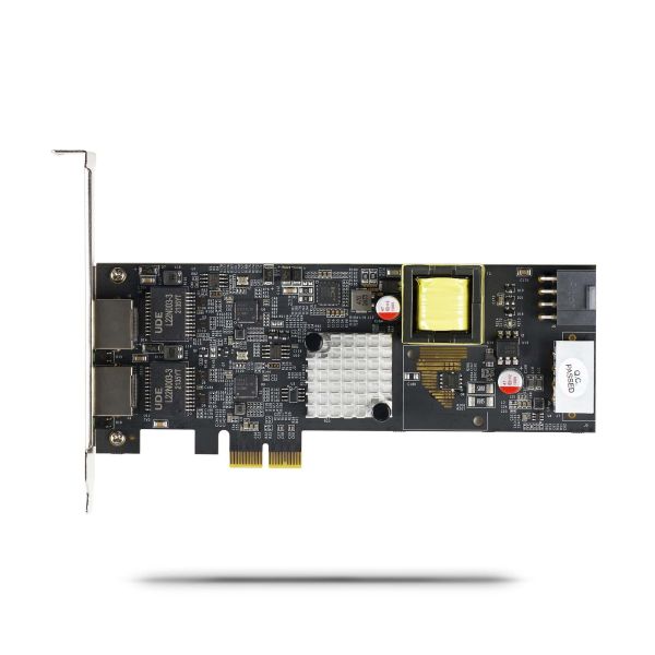StarTech.com 2-Port 2.5Gbps NBASE-T PoE Netwerkkaart, Dual Intel I225-V, 802.3af/at PoE+ Multi-Gigabit NIC, PCI Express Server LAN Kaart, LP4/8-Pin PCIe-Powered (PR22GIP-NETWORK-CARD)