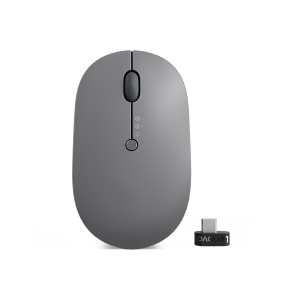 Lenovo Go Multi-Device muis Kantoor Ambidextrous RF-draadloos + Bluetooth Optisch 2400 DPI (4Y51C21217)