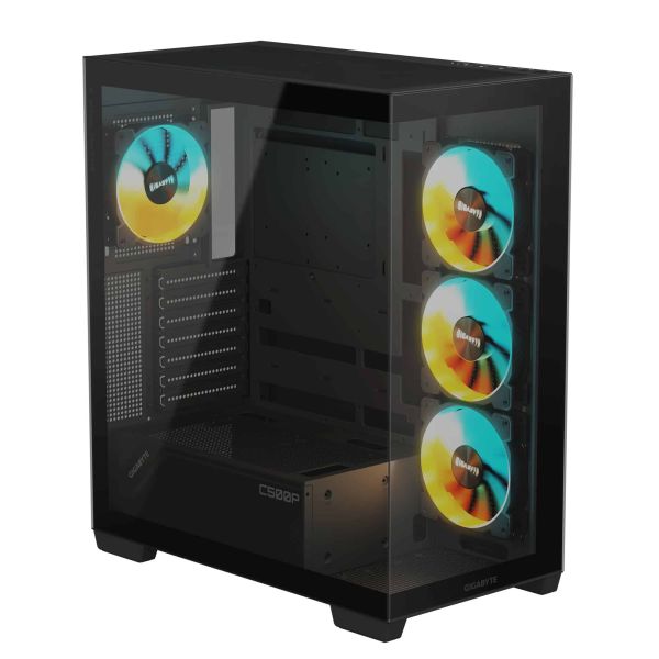GIGABYTE C500 PANORAMIC STEALTH Midi Tower Zwart (GB-C500P ST) GIGABYTE C500 PANORAMIC STEALTH Midi Tower Zwart (GB-C500P ST)
