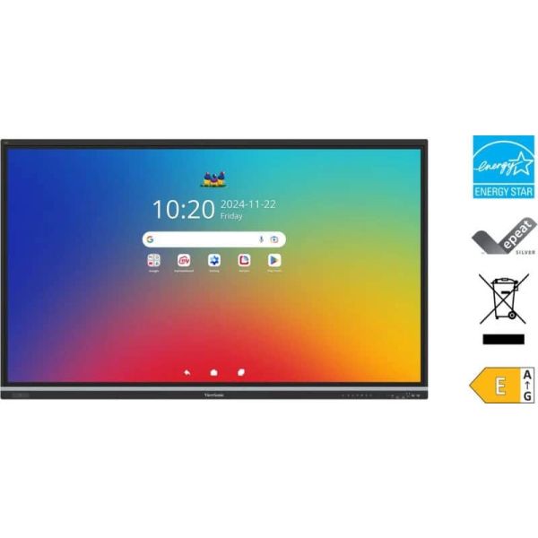 Viewsonic IFP8651 Display interactief whiteboard 2,18 m (86") 3840 x 2160 Pixels Touchscreen Zwart (IFP8651)