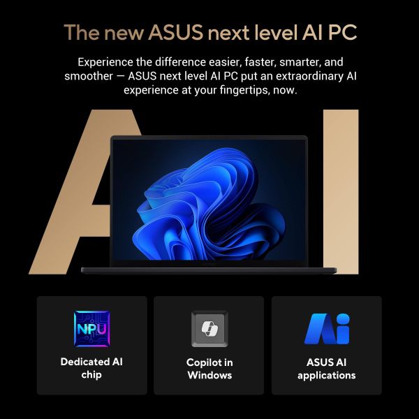 ASUS ProArt P16 H7606WI-ME006X AMD Ryzen AI 9 HX 370 Laptop 40,6 cm (16") Touchscreen WQUXGA 32 GB LPDDR5x-SDRAM 1 TB SSD NVIDIA GeForce RTX 4070 Wi-Fi 7 (802.11be) Windows 11 Pro Nederlands Zwart (90NB1421-M00760)