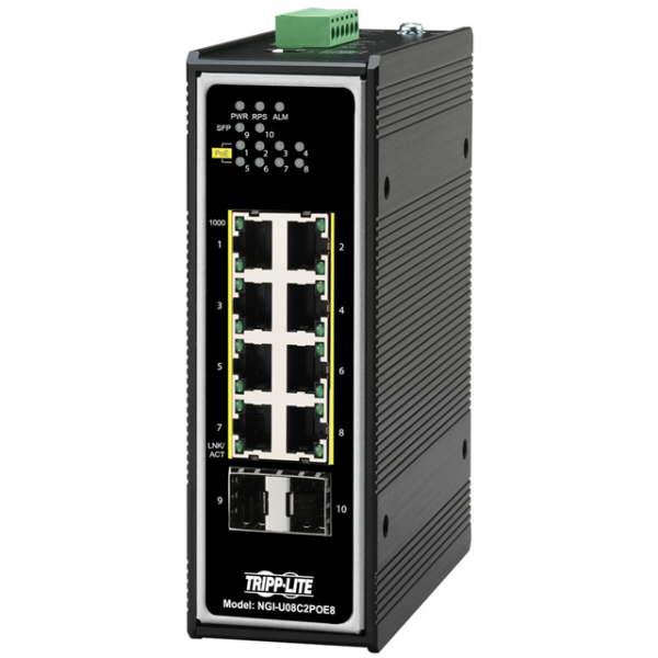Eaton 8-Port Managed Industrial Gigabit Ethern (NGI-M08POE8-L2)