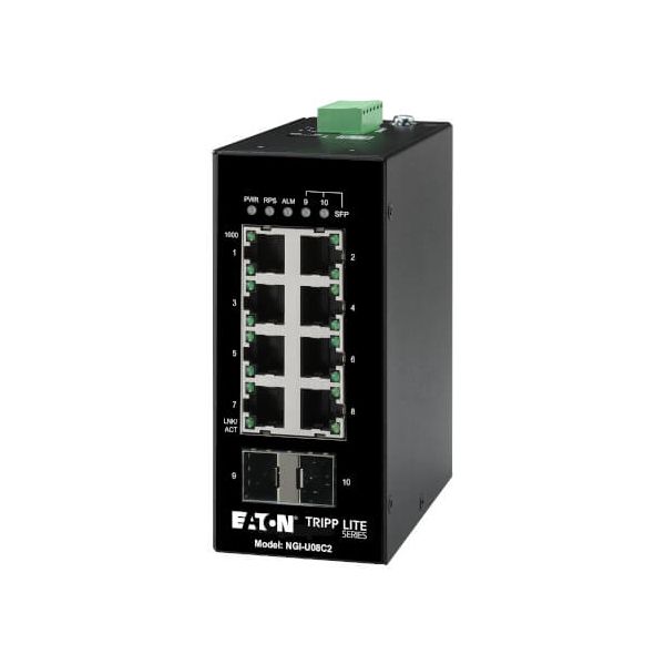 Eaton 8-Port Unmanaged Industrial Gigabit Ethe (NGI-U08C2POE8)