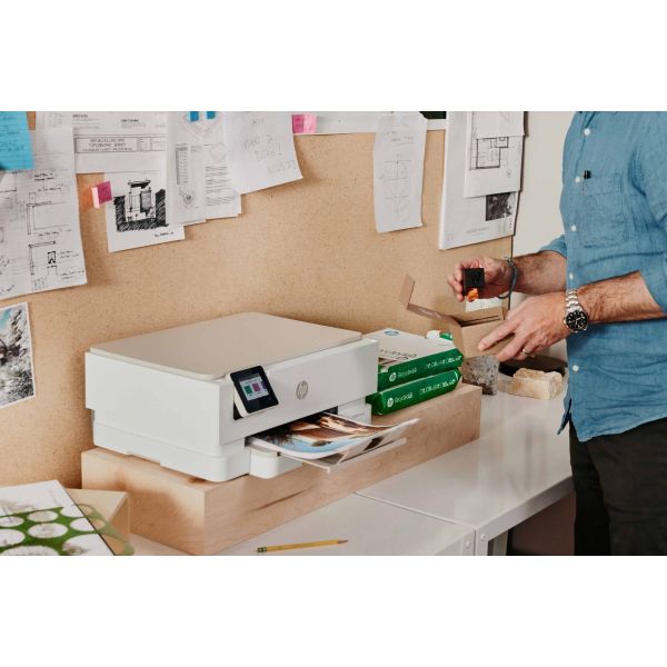 HP Creator box - ENVY 7220e A4 inkjet printer 15 ppm Wifi + fotopapier + sticker papier + 5 maanden gratis printen + onbeperkte toegang tot Printables (242P6B_CREABOX)