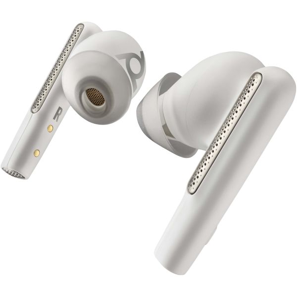 POLY Voyager Free 60 UC M White Sand Earbuds + BT700 USB-A-adapter + oplaadcase basis (7Y8L5AA)